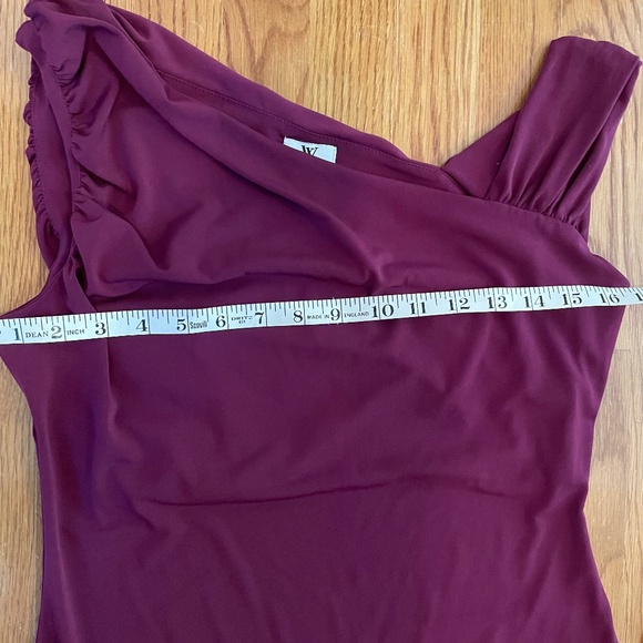 Worthington sleeveless knit burgundy top - Picture 6 of 11